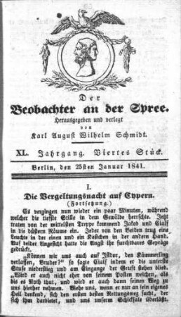 4. Stueck, 25. Januar 1841