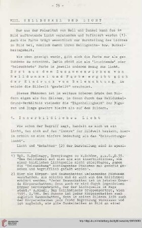 VIII. Helldunkel und Licht