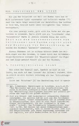 VIII. Helldunkel und Licht
