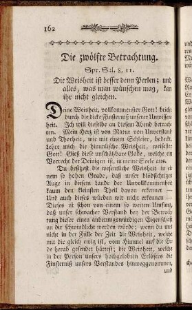Die zwölfte Betrachtung