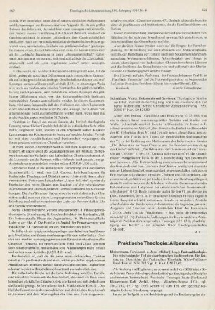 468-469 [Rezension] Pastoraltheologie