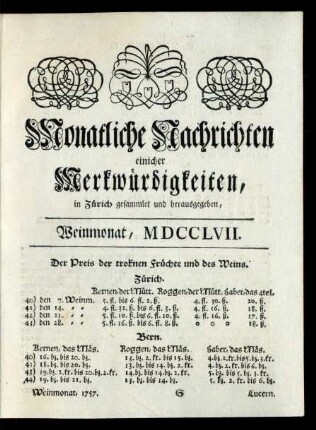 Weinmonat, MDCCLVII