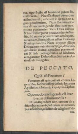 De Peccato.