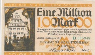 Zahlungsmittel / Notgeldschein / Eine Millionen Mark