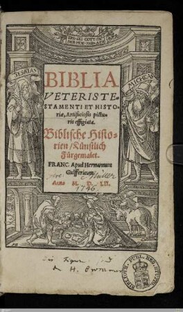 Biblia Veteris Testamenti Et Historiae, Artificiosis picturis effigiata