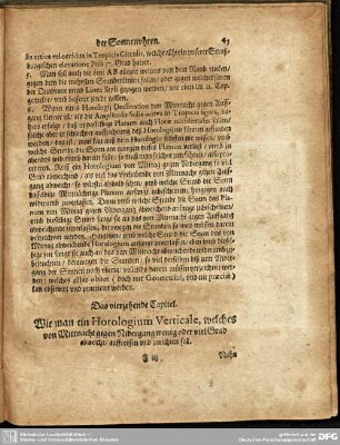Das vierzehende Capitel. Wie man ein Horologium Verticale, welches von Mittnacht gegen Nidergang wenig oder viel Grad abweicht/ auffreissen und zurichten soll.