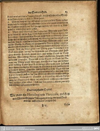 Das vierzehende Capitel. Wie man ein Horologium Verticale, welches von Mittnacht gegen Nidergang wenig oder viel Grad abweicht/ auffreissen und zurichten soll.