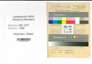 Entnazifizierung Walter Diekmann , geb. 09.06.1919 (Polizist)