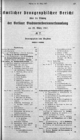 No. 7, 22. März 1917