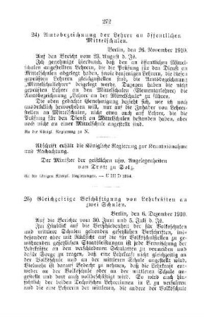 Amtsbezeichnung der Lehrer an öffentlichen Mittelschulen : [G. Öffentliches Volksschulwesen]