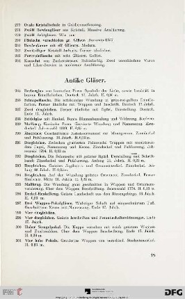 Antike Gläser (Nr. 285-313)