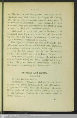 Railways and Depots