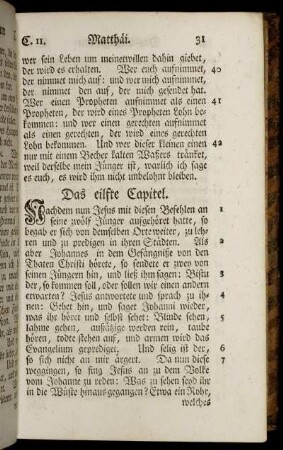 Das eilfte Capitel. - Das zwanzigste Capitel.