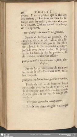 pour faire naître les dents aux enfans, sans douleur