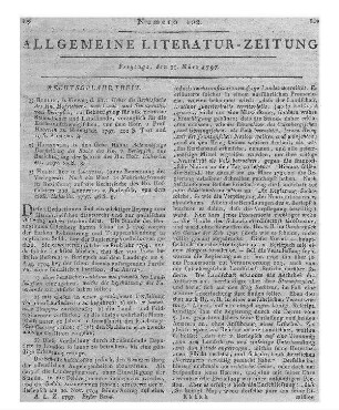 Linné, C. v.: Vollständiges Natursystem. T. 1. Säugetiere. Nach der dreizehnten lateinischen Ausgabe mit ausführl. Erklärung u. Berichtigung d. Müllerschen Uebers. d. zwölften lateinischen Ausgabe. Nürnberg: Raspe 1796