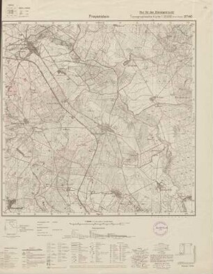 2740 Freyenstein, Topographische Karte 1:25000 (4cm - Karte)