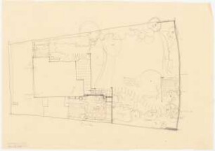 Garten Hermann Leinweber, Berlin-Schlachtensee: Lageplan mit Gartenplan