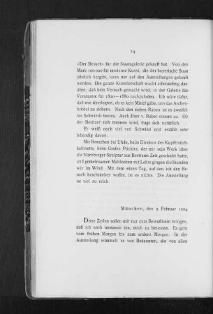 München, den 9. Februar 1904