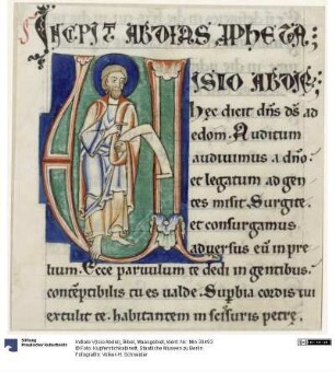 Initiale V(isio Abdie), Bibel, Maasgebiet