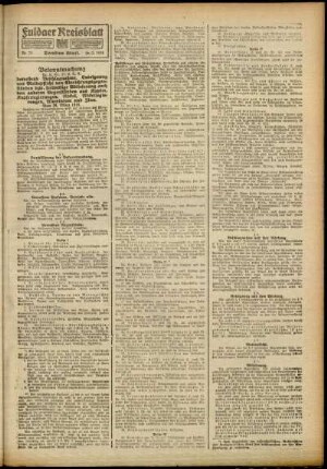 Zweite Ausgabe vom Dienstag, den 26. März 1918.