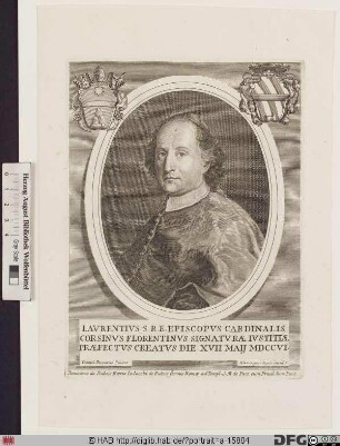 Bildnis Papst Clemens XII. (Lorenzo Corsini) (reg. 12. 7. 1730 - 8. 2. 1740)