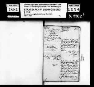 Kommunsachen: Rechnungssachen (Kassenreste), Oberamt Waiblingen