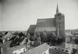 Kolberg, Stadtansicht : Kolberg (Kolobrzeg/Polen). Mariendom. Ansicht von Norden