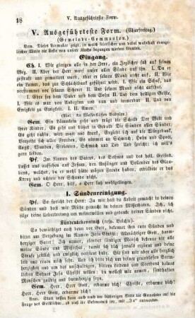 V. Ausgeführtste Form. (Charfreitag.)