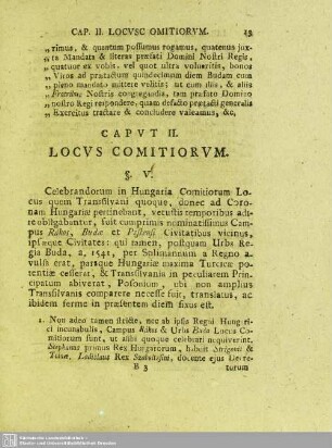Caput II. Locus Comitiorum