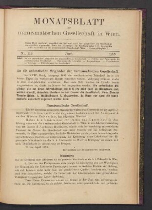 Nr. 119. Juni. 1893
