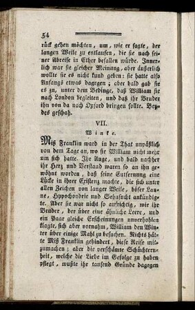 VII. Winke.
