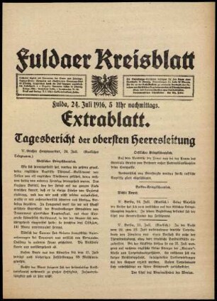 Ausgabe vom Montag, den 24. Juli 1916.