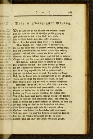 Drey u. zwanzigster Gesang.