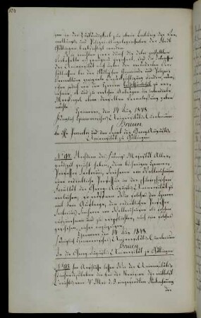 Berufung des Honorarprofessors Wolfang Sartorius von Waltershausen zum ordentlichen Professor.