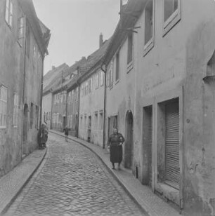 Bautzen Unter dem Schloss usw. : Bautzen. Wohnhäuser, Unterm Schloss. Straßenansicht