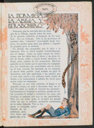 La hormiga, la abeja y el "rabonero"