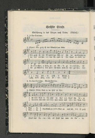 Sechste Stufe. Einführung in das Singen nach Noten. (Schluß.)