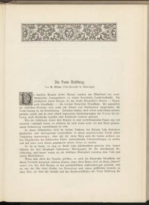 Die Veste Heldburg.