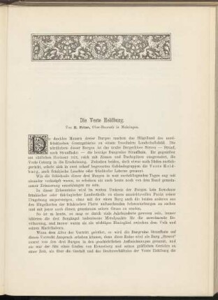 Die Veste Heldburg.