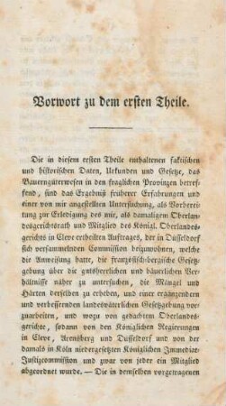 Vorwort zu dem ersten Theile.