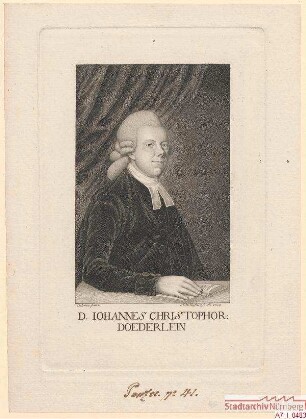 Dr. Johann Christoph Döderlein