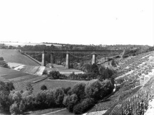 Waiblingen Remsviadukt Bau Behelfsbrücke