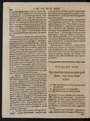 Titulus XVIII.