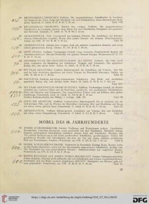 Möbel des 18. Jahrh. (Nr. 194-229)