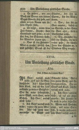 XXVII. Um Verleihung göttlicher Gnade
