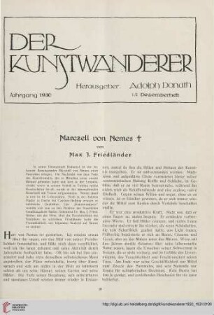 12/13: Marczell von Nemes †