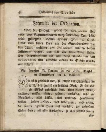 Formular der Ordination.
