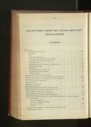 Selections from Indian Military Regulations