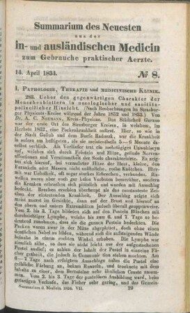 14. April 1834. No 8.