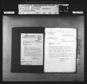 Verlag und Versandbuchhandlung Hans Braig, Schlechtenfeld über Ehingen: Antrag auf Wiedereröffnung des Verlags